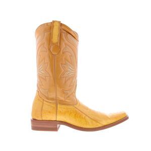 Los Altos Mens Ostrich Leg Square Toe Boots Brown Boots (NWT)